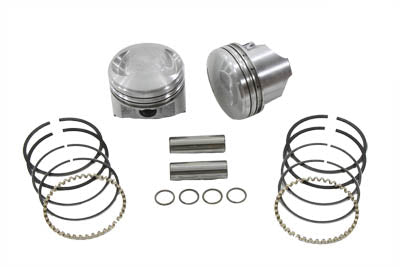 Keith Black KB297.010 80-inch FLH-FX engine piston set, .010 oversize twin pistons and rings
