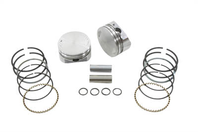 Keith Black KB348.010 Twin Cam engine piston set, .010 oversize, 95-inch, shown with piston components