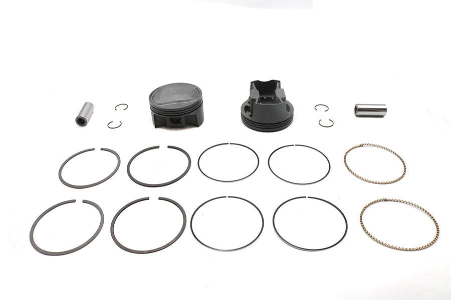 Ultima 93-180 107-inch engine 4-inch bore domed piston set, standard size