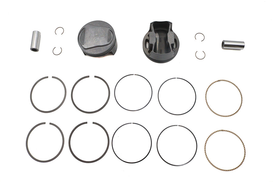 Ultima 93-180 107-inch engine 4-inch bore domed piston set, standard size