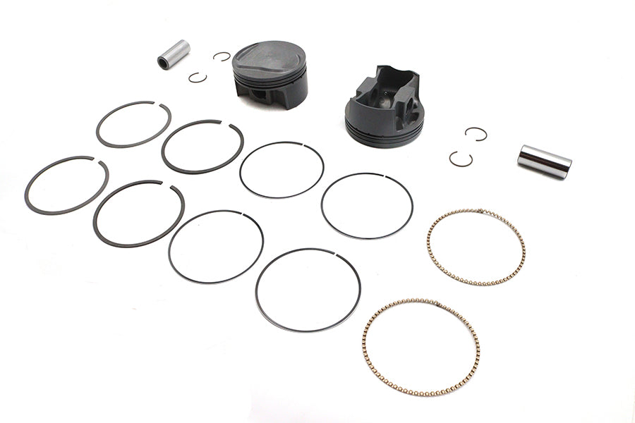 Ultima 93-180 107-inch 4-inch bore domed piston set, standard engine components