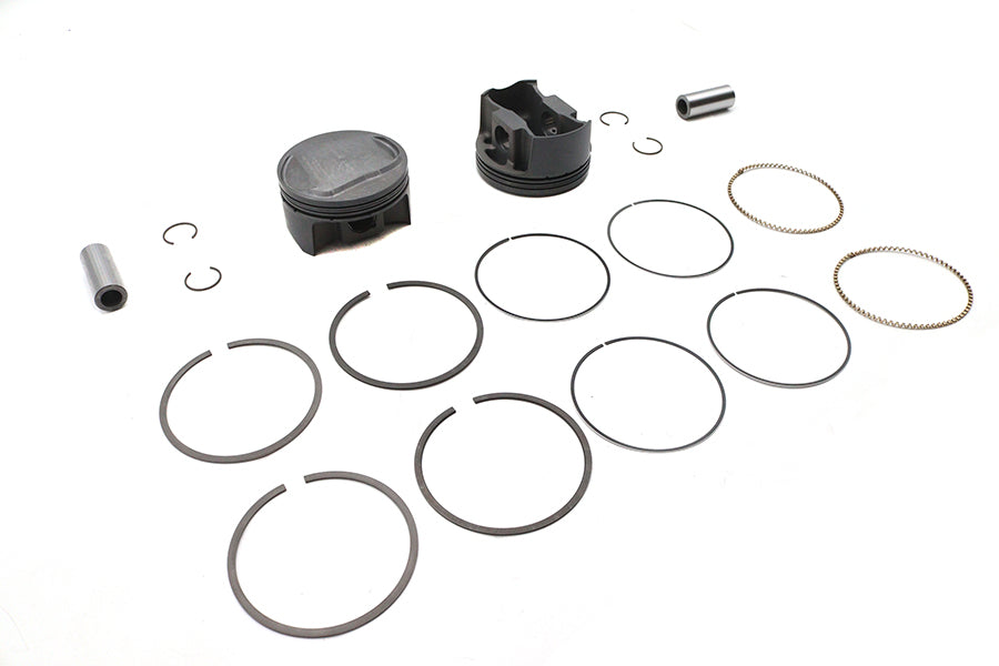 Ultima 93-180 107-inch engine piston set with 4-inch bore, domed pistons, standard size