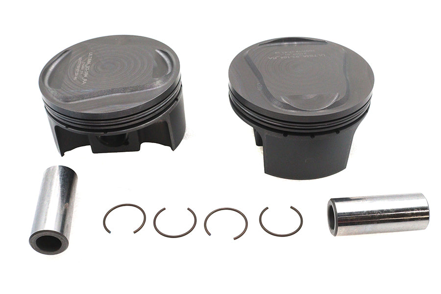 Ultima 93-964 107 in 4 in bore domed piston set, .030 oversize engine pistons