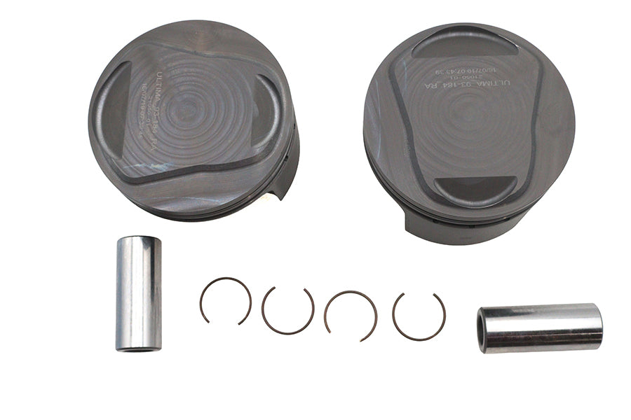Ultima 93-964 107-inch 4-inch bore domed piston set, .030 oversize engine parts
