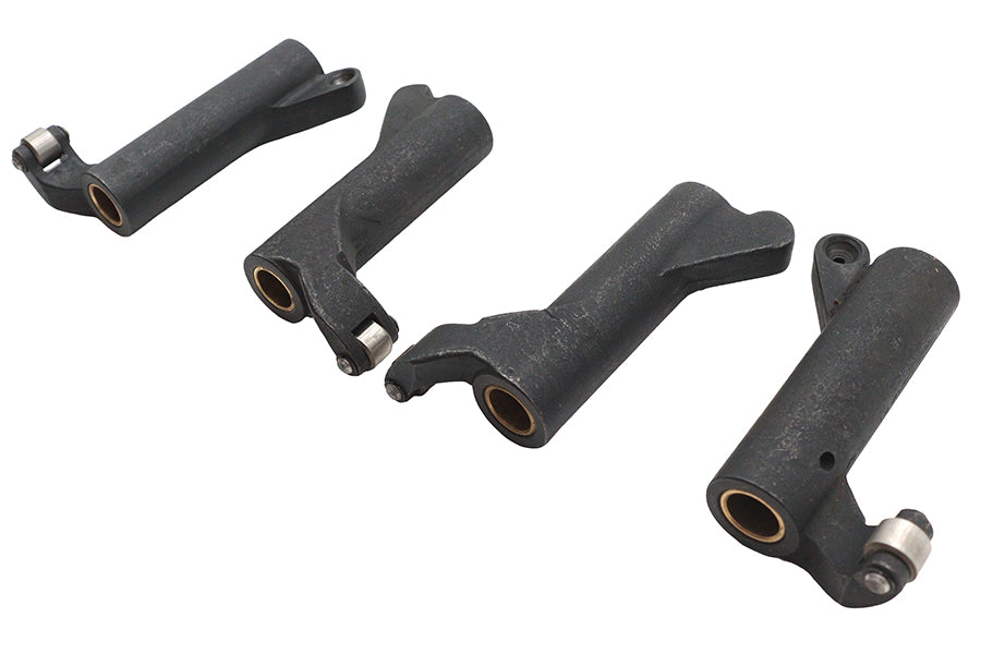 Ultima 91-699 engine roller rocker arm set with 1.675 ratio, shown in silver finish