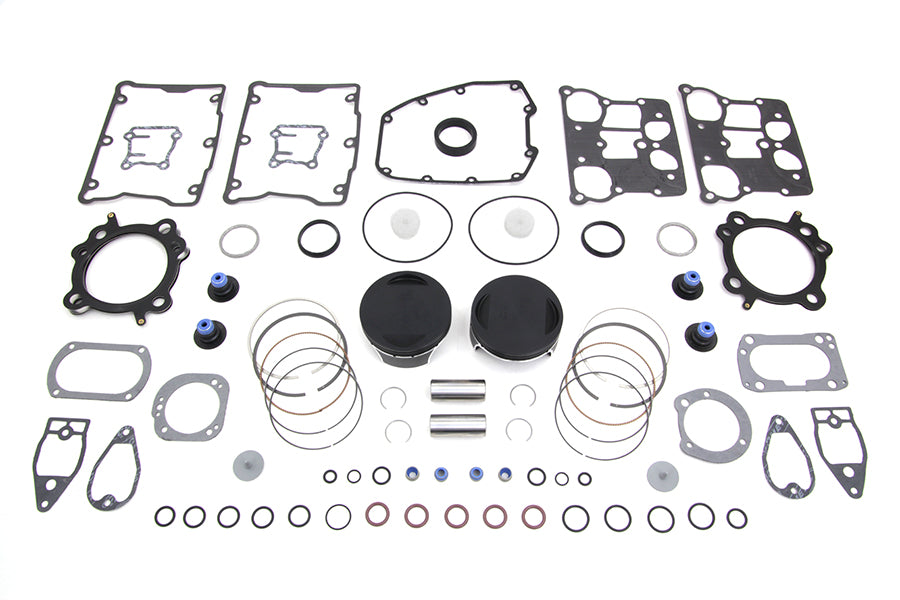 Wiseco VT2790 103-inch Twin Cam flat top piston kit, standard engine piston components