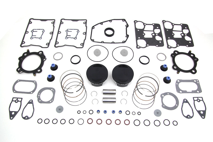 Wiseco VT2790 103-inch Twin Cam flat top piston kit, standard engine piston components