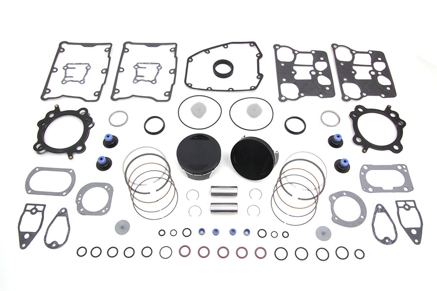Wiseco VT2790 103-inch Twin Cam flat top piston kit, standard engine piston components