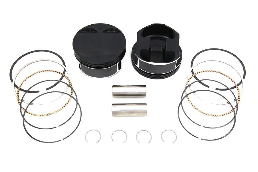 Wiseco K2785 M8 piston kit for engine, featuring piston, rings, and installation components