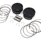 Wiseco K2787 M8 piston kit for engine applications, shown with piston, rings, pin, and clips