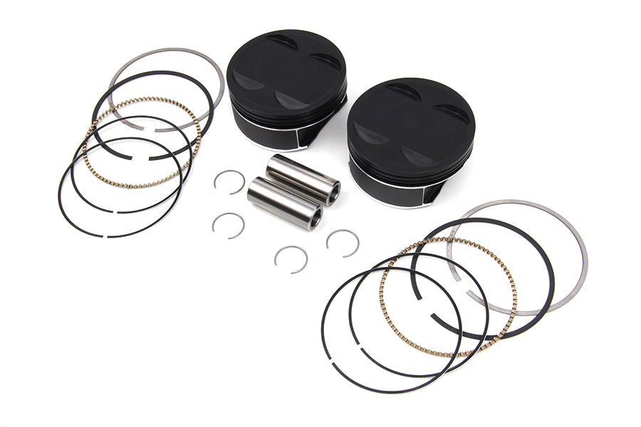 Wiseco K2787 M8 piston kit for engine applications, shown with piston, rings, pin, and clips