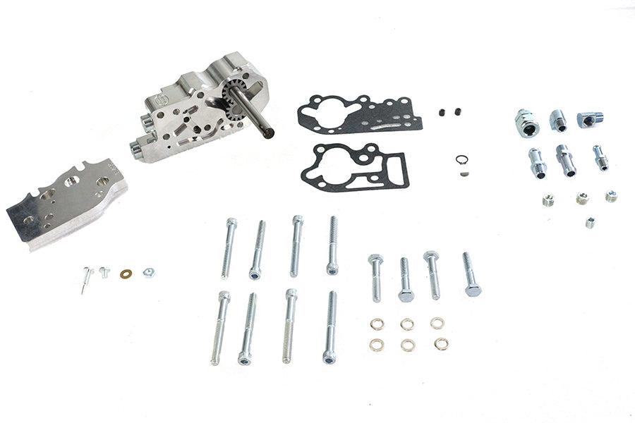 S&S Cycle 31-6200 oil pump assembly for motorcycle engine, shown in detail