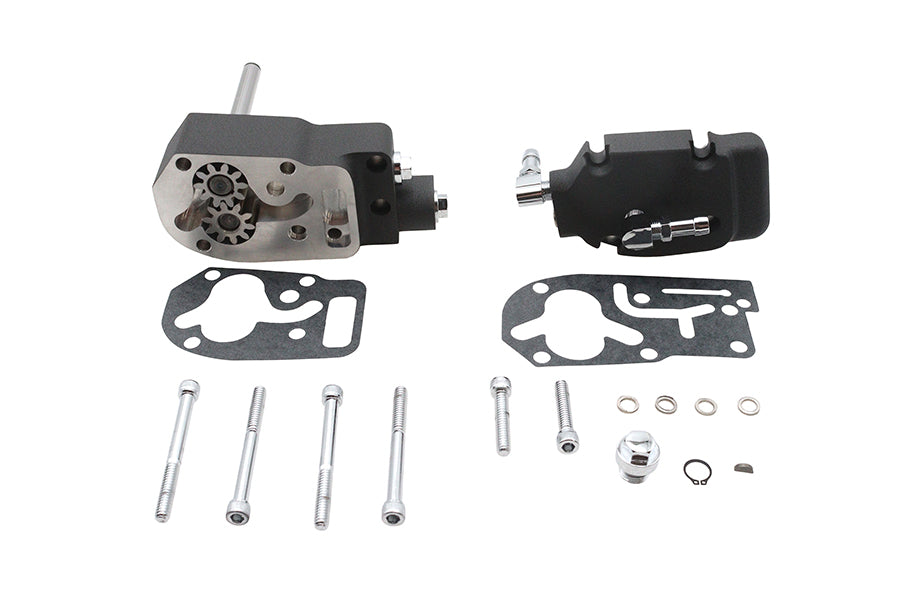 Ultima 98-520 engine oil pump assembly in wrinkle black finish