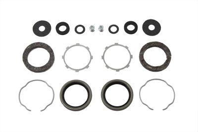 James JGI-45849-49 fork seal kit for 41mm front forks, seals and components displayed by the product image.