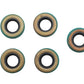 Cometic C9525 shifter shaft oil seals for transmission, black rubber seals close-up