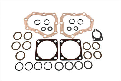 James JGI-17033-36 top end gasket kit for Side Valve engine, gasket components displayed