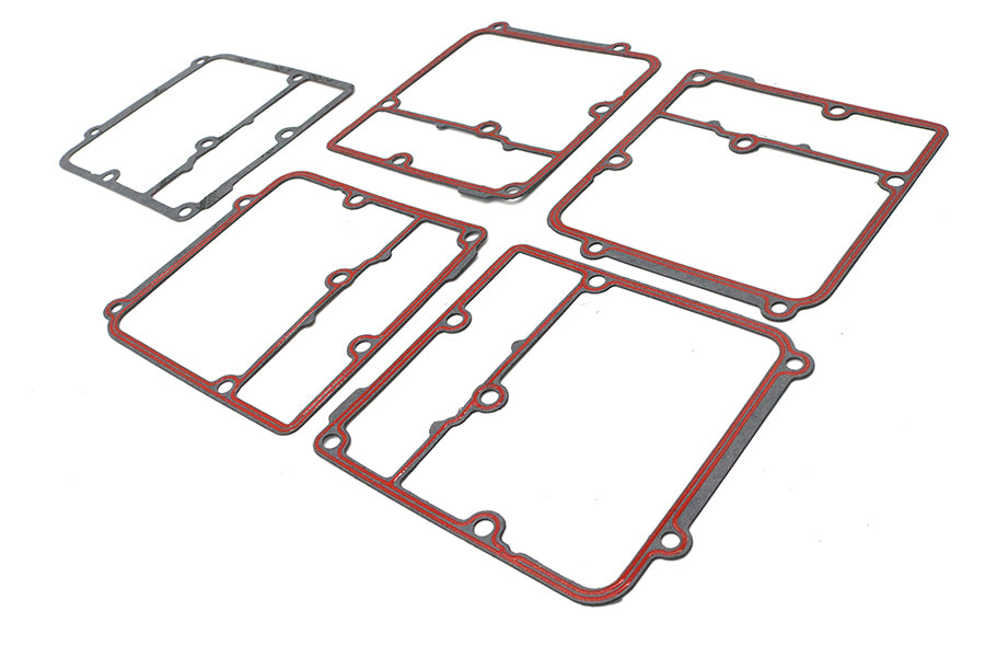 James JGI-34917-99 transmission top cover gasket, black rubber seal on white background