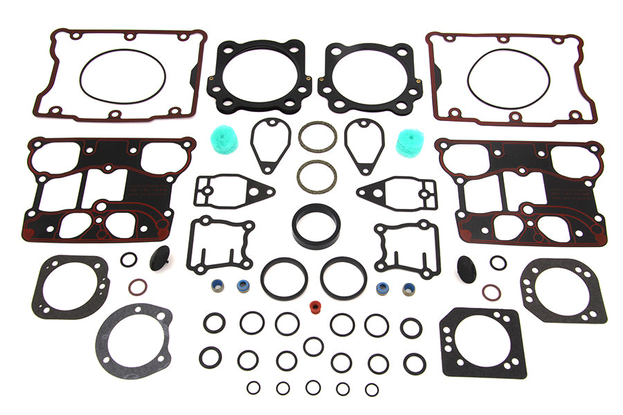 James JGI-17052-99-ML top end gasket kit for motorcycle engine repair, product packaging and gaskets