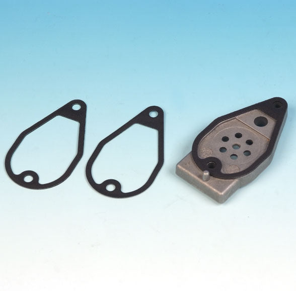 James JGI-17591-99-F breather case gasket for engine, black rubber gasket shown on white background