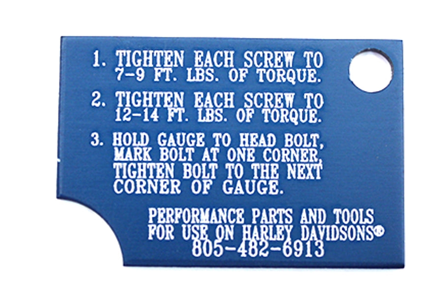 Jims Evolution head bolt torque gauge tool, SKU 16-0679 for engine servicing