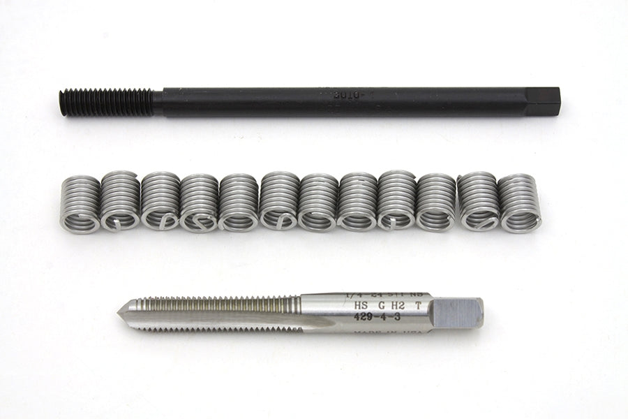 Helicoil 5540-4 thread repair kit for engine repair with inserts, tap, installation tool, and accessories