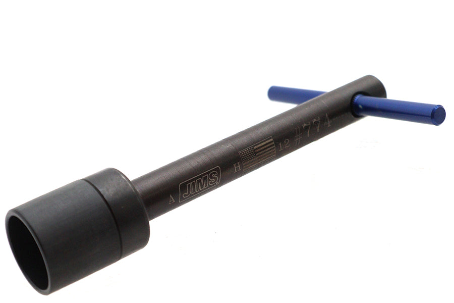 Jims 774 seat mounting screw tool for Harley-Davidson FXST seat and saddlebag installation