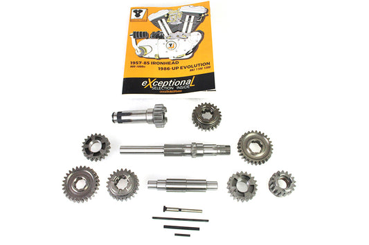 V-Twin XL transmission gear and shaft set, 10-piece motorcycle transmission components, model 17-0824