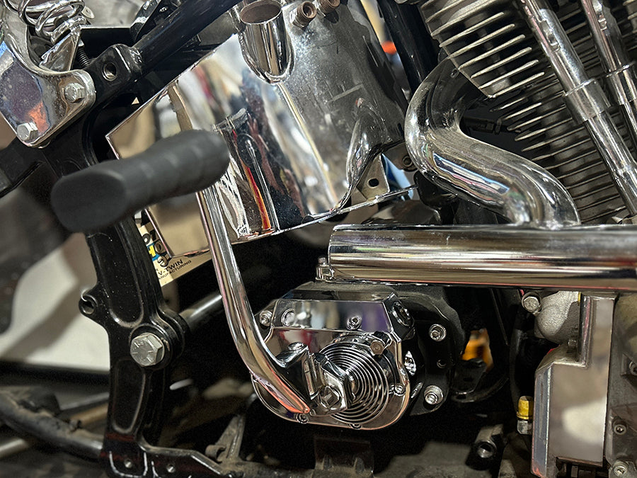 V-Twin chrome kick starter kit for 5-speed transmissions, model 17-0876
