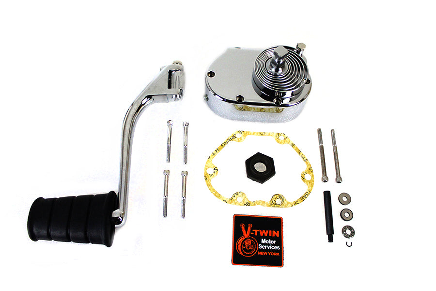 V-Twin 17-0876 chrome kick starter kit for 5-speed transmissions
