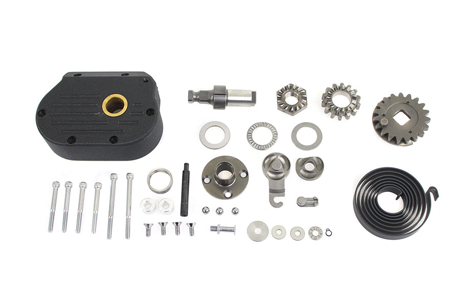 Motorshop 19527W kick starter kit for transmission, wrinkle black finish