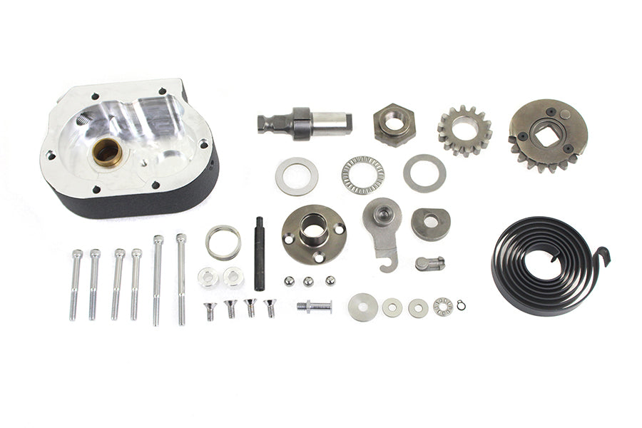Motorshop 19527W kick starter kit for transmission, wrinkle black finish
