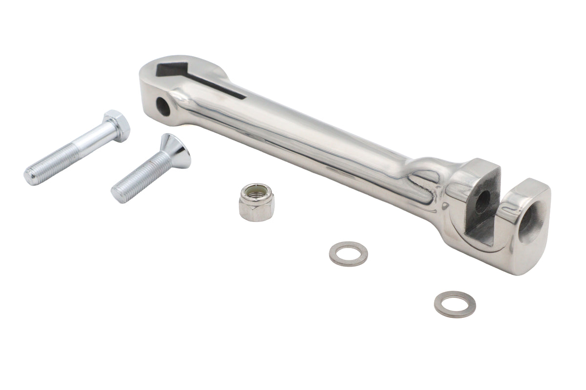 Ultima 17-1002 polished flat kick starter arm for Big Twin motorcycle transmission models