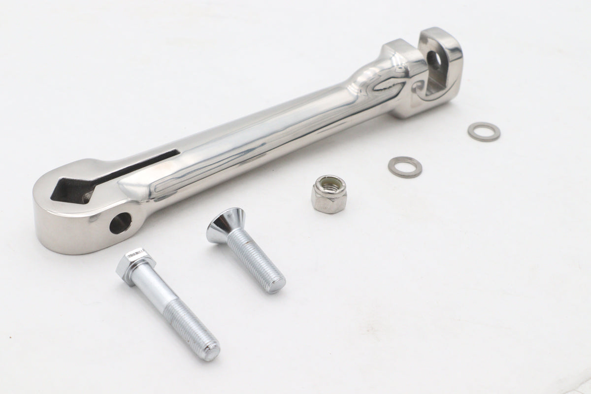 Ultima 17-1002 polished flat kick starter arm for Big Twin motorcycle transmission models
