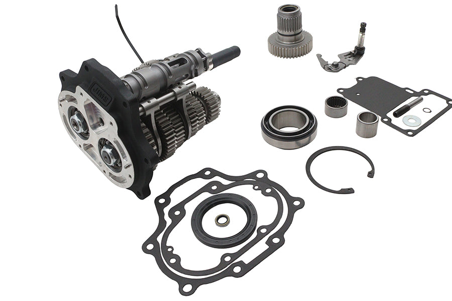 Jims 8600 Fat 6 Super Gear Kit black transmission components, SKU 17-2147