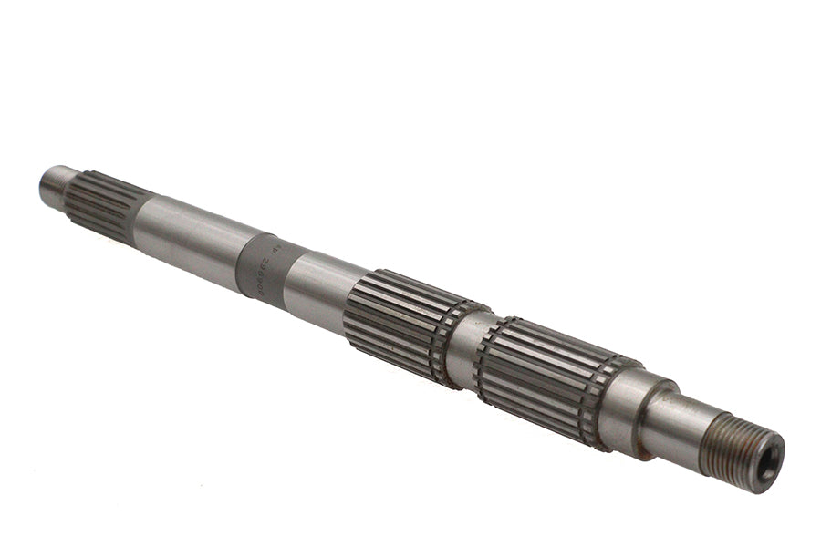 Andrews 296900 transmission mainshaft, precision-machined metal component for motorcycle transmission assembly