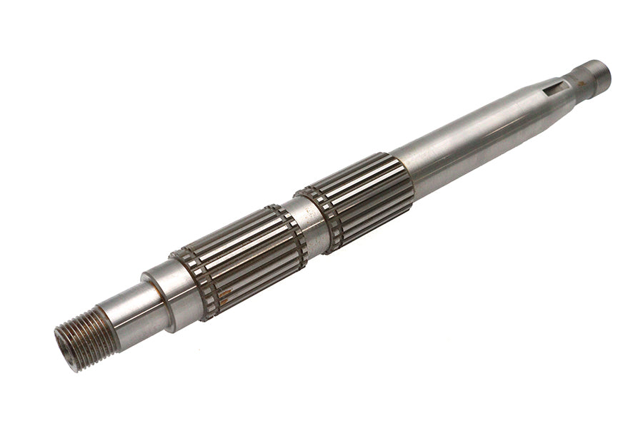 Andrews 296800 5-speed chain-drive transmission mainshaft with machined metal finish