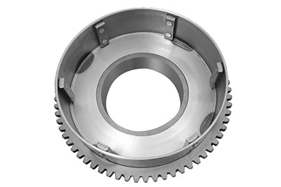 York 85038 replica clutch drum with starter ring gear for drive line applications