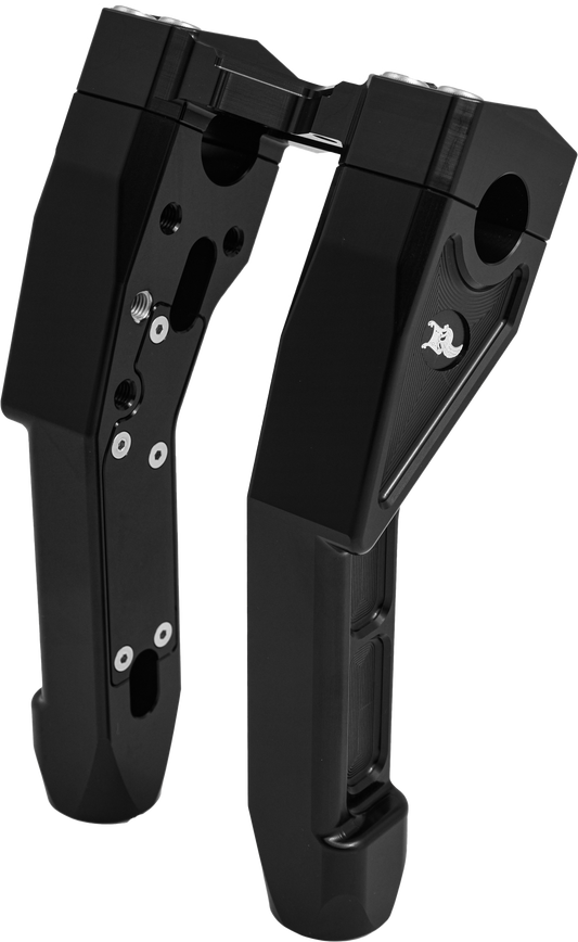 KENS FACTORY KFR-01-1.125 black 1-1/8-inch risers with 8-inch pullback for motorcycles