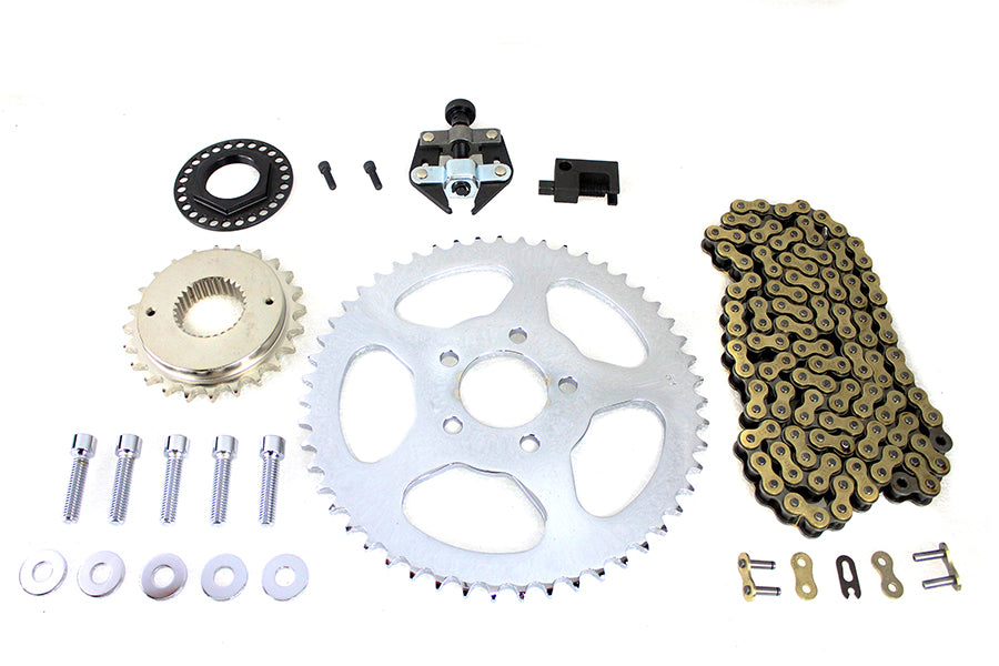 York Softail rear chain drive kit for motorcycle drivetrain, SKU 19-0156