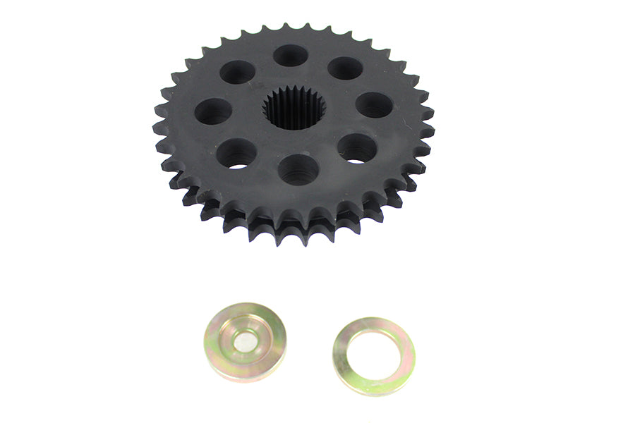 York 19-0175 34-tooth engine sprocket for drive line applications, shown in close-up view