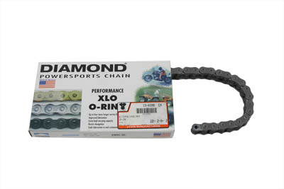 Diamond Chain DMD530HLO1R106N O-Ring 106-link drive chain with metal roller links