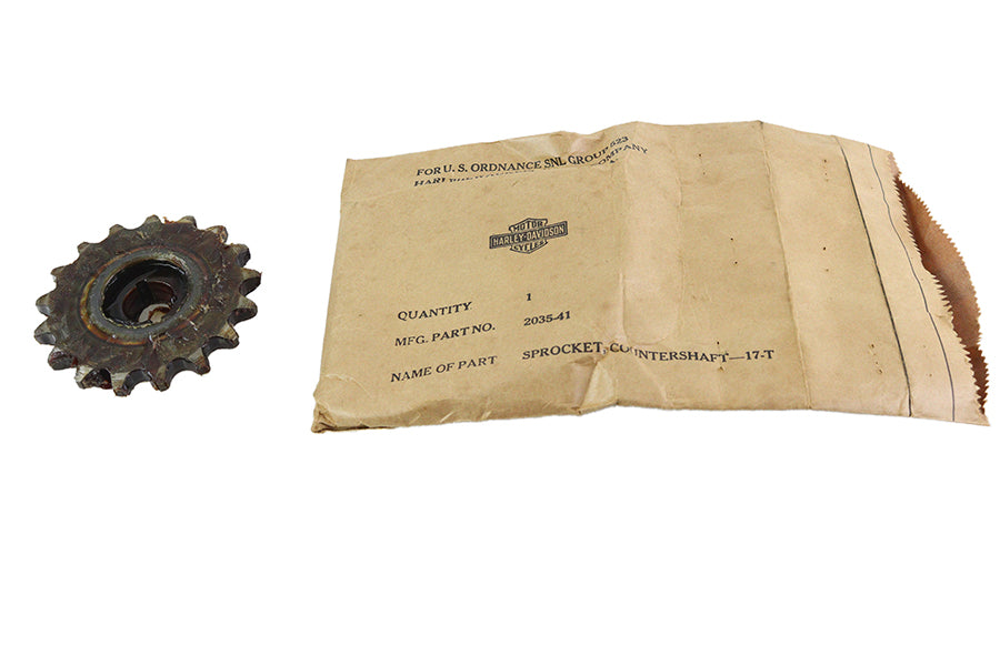 OE 2035-41 17-tooth countershaft sprocket seal for side valve engines