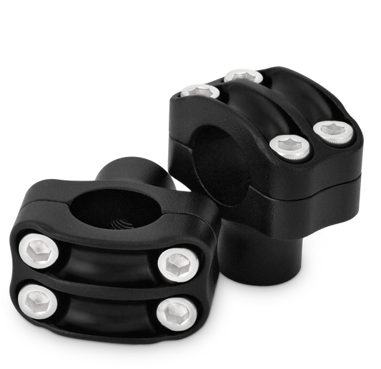 BURLY BRAND Reaper 1.5-Inch Risers for 1.25-Inch Handlebars, Texture Black, B12-8011TB, SKU 750-05621