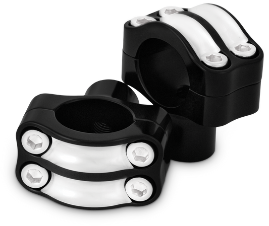 BURLY BRAND Reaper 1.5-Inch Risers for 1.25-Inch Handlebars, Black Machined, B12-8012BM, SKU 750-05623