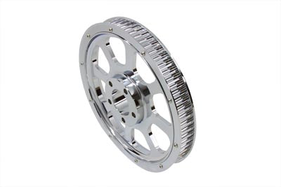 York 20-0647 rear drive pulley with 70-tooth chrome finish, shown against a clean background