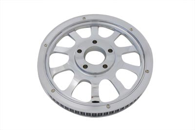 York 20-0697 rear drive line pulley with 66 teeth and chrome finish