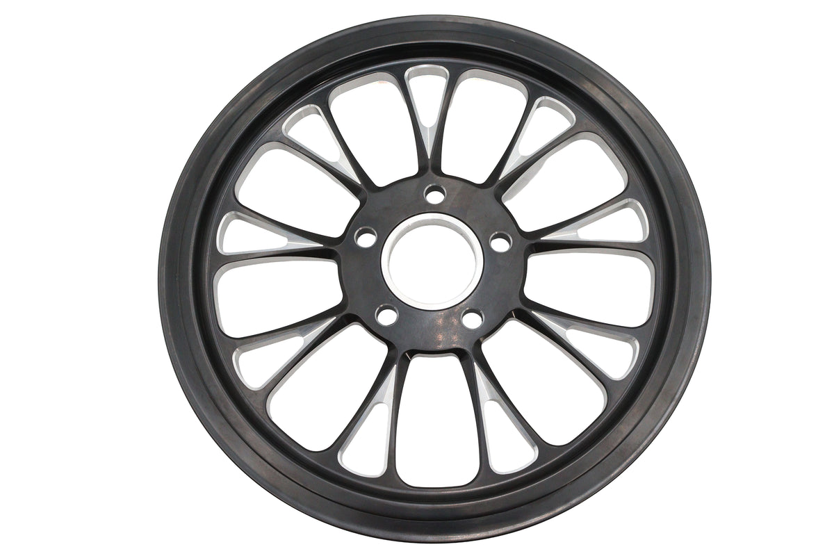 Ultima Manhattan rear drive pulley, 65-tooth black cut design