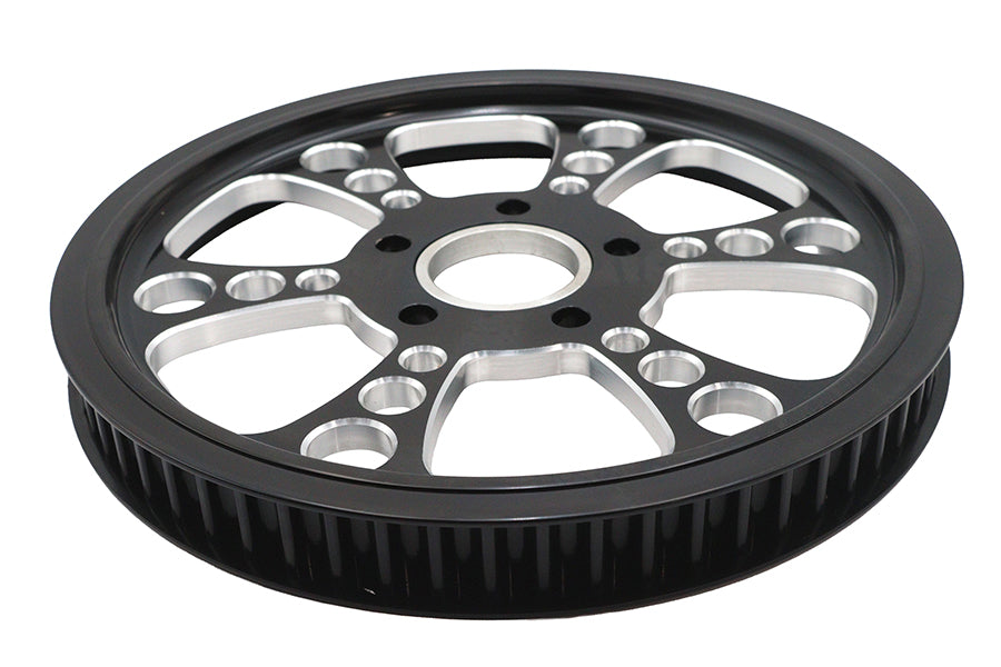 Ultima Kool Kat 65-tooth rear drive pulley in black cut finish, model 20-4673