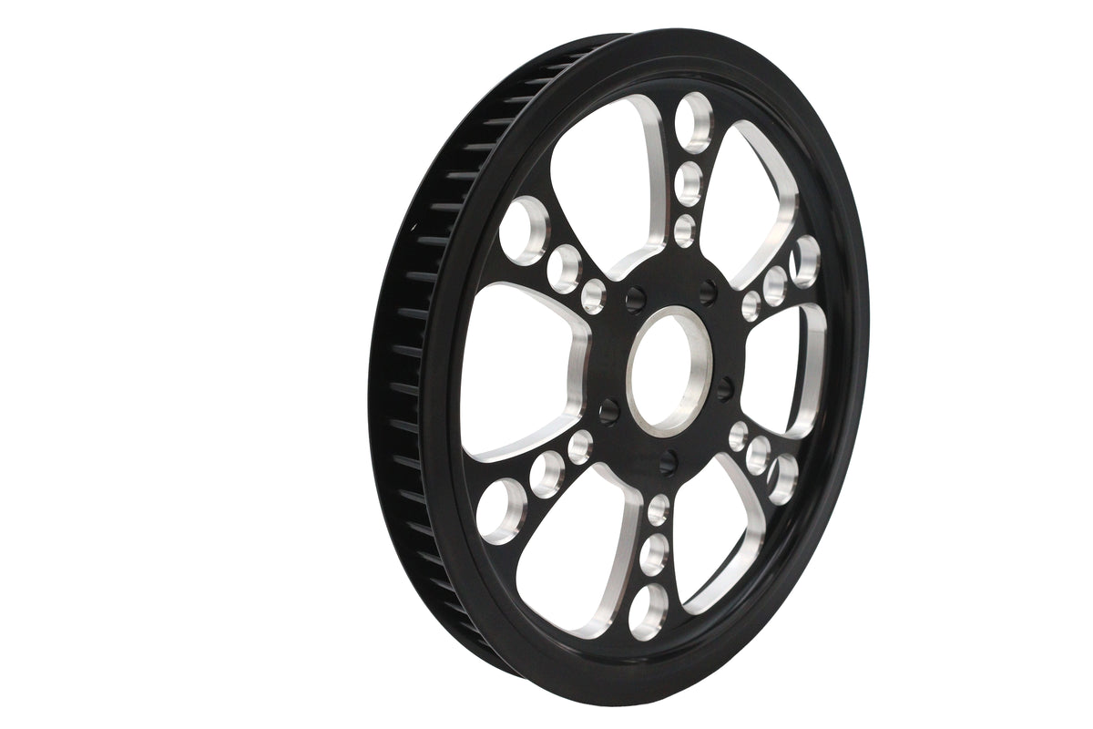 Ultima Kool Kat rear drive pulley, 65-tooth black cut, model 20-4673