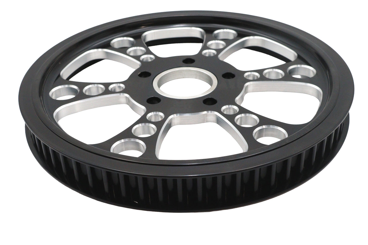 Ultima Kool Kat 65-tooth rear drive pulley, black cut, part 20-4675